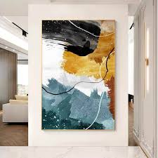 Handpainted Modern Abstract Textured