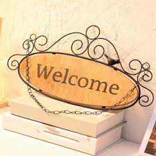 welcome door signs decorative wood