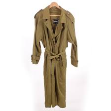 Olive Green Oversized Trench Coat