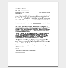 Job Appointment Letter 22 Samples In Word Doc Pdf Format