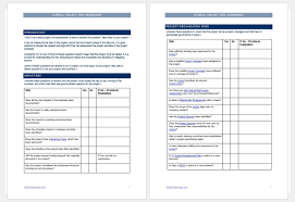 overall project risk essment template