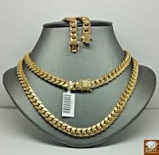 Men's 24k gold overlay herringbone chain 30 10mm attn: Buy 10k Gold Chain For Mens Real Miami Cuban 7mm 24 Inch Online In Lebanon 292705731109