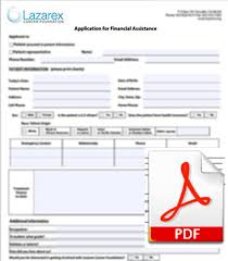 Patient Application Form For Assistance