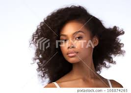 young beautiful african american model