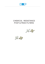 Chemical Resistance Pvdf Peek Filters Knf Pdf