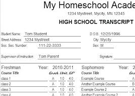 Homeschool Report Card Template Free Middle School 4 Elementary