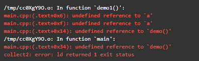 c undefined reference how undefined