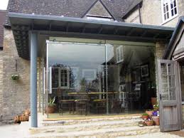 Large Glass Doors Corner Opening