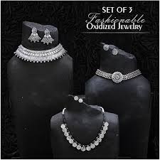 3 oxidised jewellery set 3oxd1