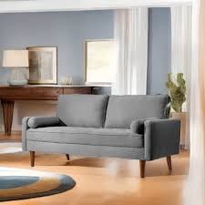 Gray Tufted Sofa Style