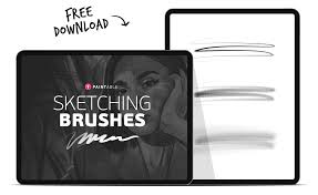 sketching brushes paintable