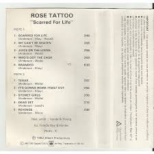 Rose tattoo — texas (scarred for life 2006). Scarred For Life By Rose Tattoo Tape With Libertemusic Ref 116076927