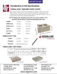 Versa Lok Square Foot System