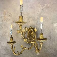 Wall Sconces 3 Arm Guilded Gold Olive