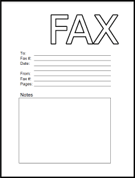 generic fax cover sheet templates