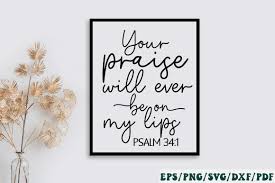 praise will ever be on my lips graphic