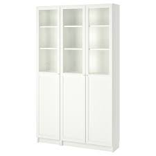 Oxberg Bookcase With Panel Glass Doors