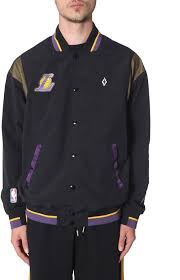 The ideal men's lightweight jacket, a bomber will see you through the seasons in style. Marcelo Burlon County Of Milan X Nba La Lakers Bomber Jacket Shopstyle