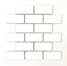 2x4 white subway glossy ceramic wall