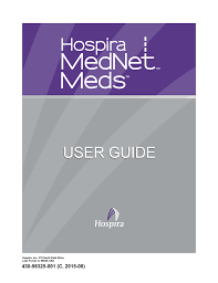 Hospira Mednet Meds User Guide Manualzz Com
