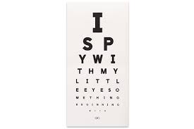 I Spy Eye Chart