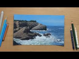 To Draw A Seascape In Colored Pencil