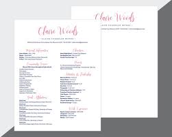 Custom Sorority Recruitment Resume And Cover Letter Pink Navy Digital Download