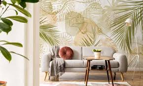Tropical Palm Leaves Wall Mural