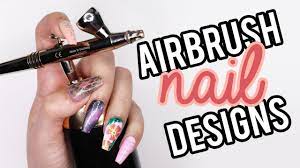 nail art designs using an airbrush