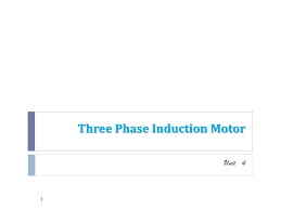 ppt three phase induction motor