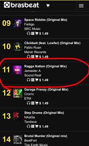 Jamaster A Ragga Nation No 1 In N1m Chart No 11 In