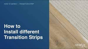 install transition strip or reducer