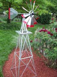 Six Foot Ornamental Aluminum Windmill