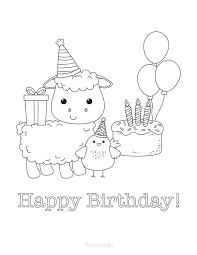 These spring coloring pages are sure to get the kids in the mood for warmer weather. 55 Best Happy Birthday Coloring Pages Free Printable Pdfs
