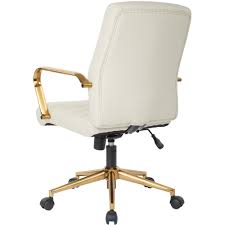 This chair will be a great addition to any office or home matching any décor. Osp Home Furnishings Baldwin 5 Pointed Star Faux Leather Office Chair Cream Fl22991g U28 Best Buy