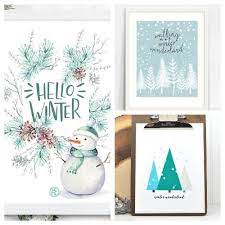 Free Printable Winter Wall Artworks