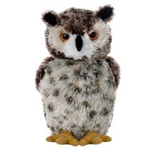 great horned owl plush toy