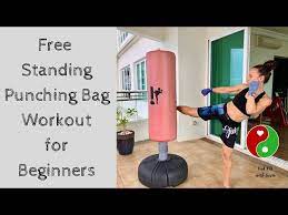 free standing punching bag workout for