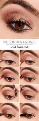 beautiful bronze blend step by step eyeshadow tutorials for beginners