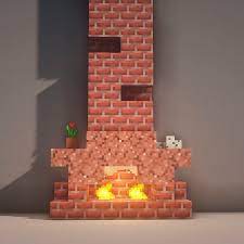 Beautiful Fireplace In Minecraft