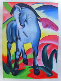 Blue Horse Franz Marc By Elilith666