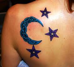 crescent moon tattoos with meanings