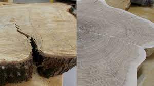 How to repair a crack in a wood slab - YouTube