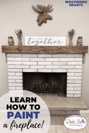 How To Paint A Fireplace Dixie Belle