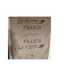 old mail bag de la poste france canvas