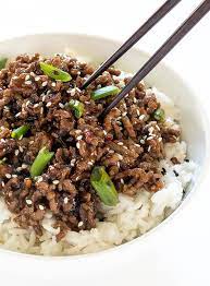 Korean Beef Rice Bowl Recipe gambar png
