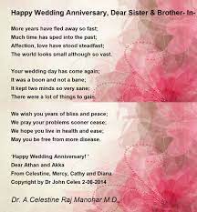 happy wedding anniversary dear sister
