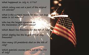 Fourth of july trivia questions multiple choice questions: 60 Informative 4th Of July Trivia Questions And Answers