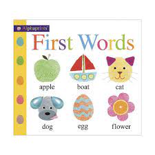 It's never too early to read together! First Words Book Kmart