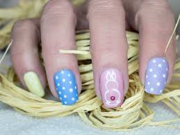 easter nail art 9 simple bunny and egg
